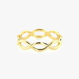 14k Gold Infinity Band