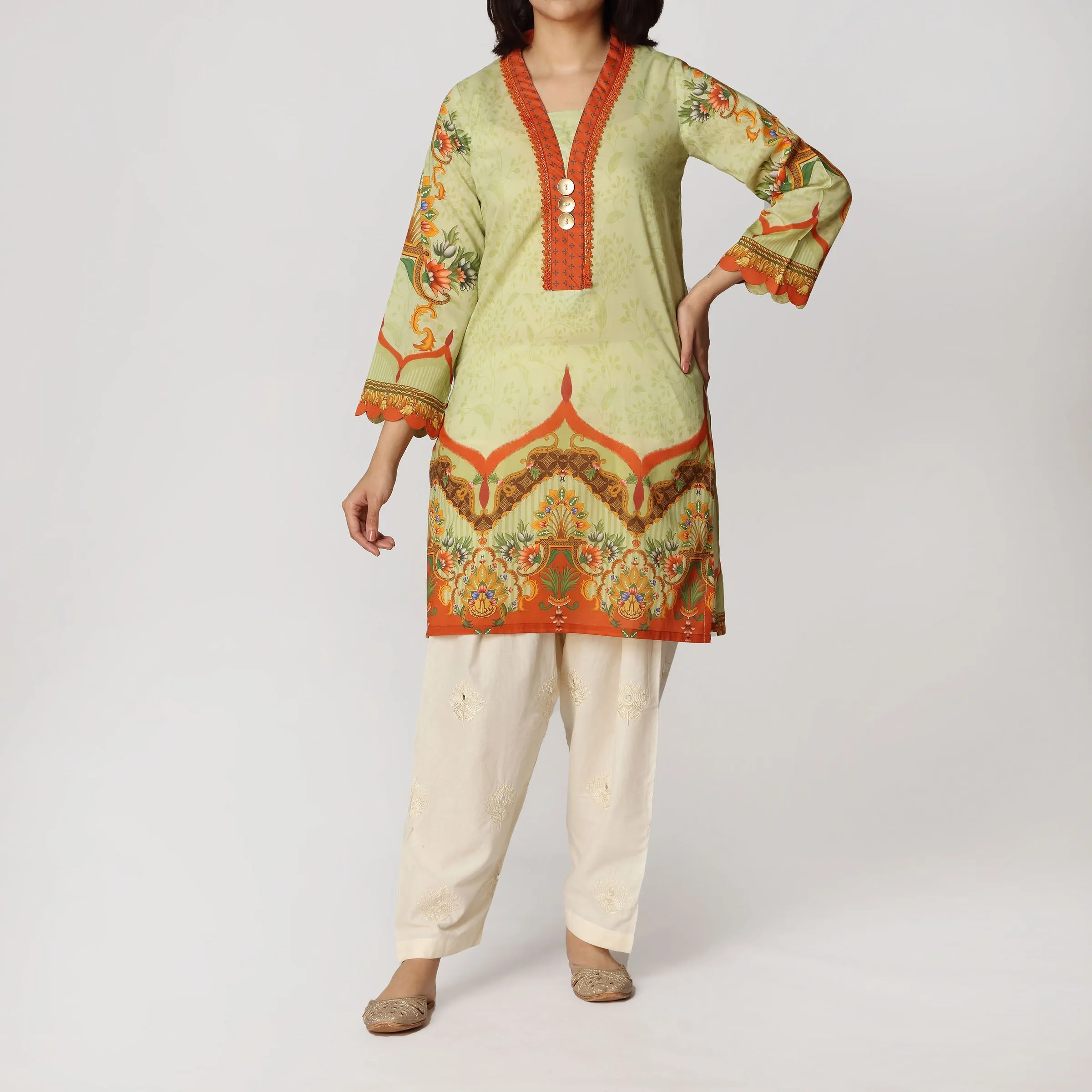 1PC- Digital Printed Lawn Shirt PS3140