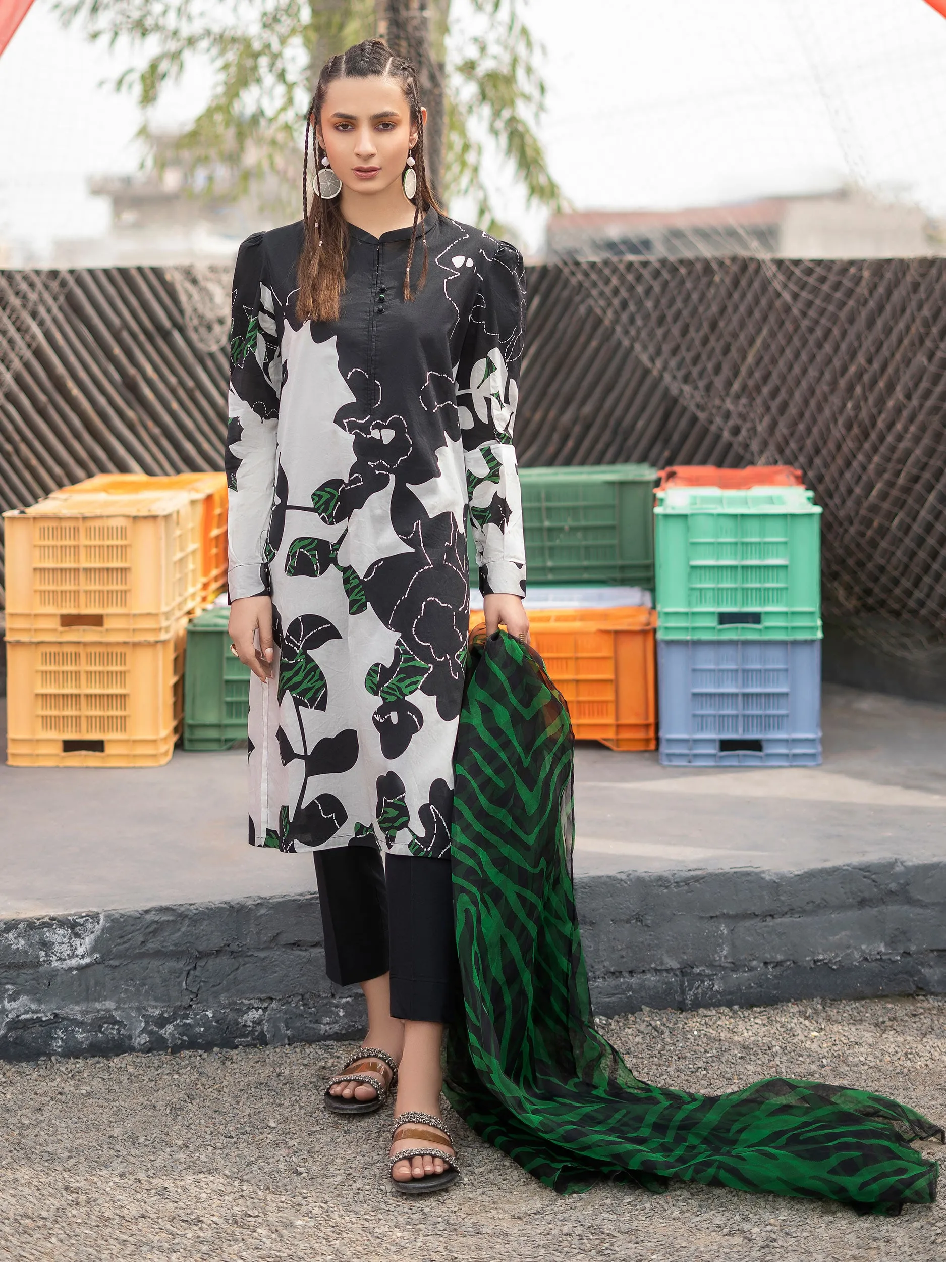 2 Piece Lawn Suit-Printed (Unstitched)