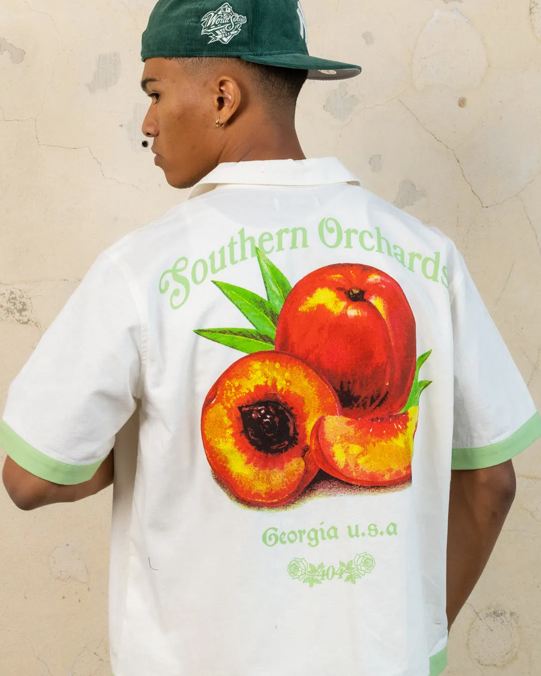 404 Southern Orchards Button Up T-Shirt Ecru