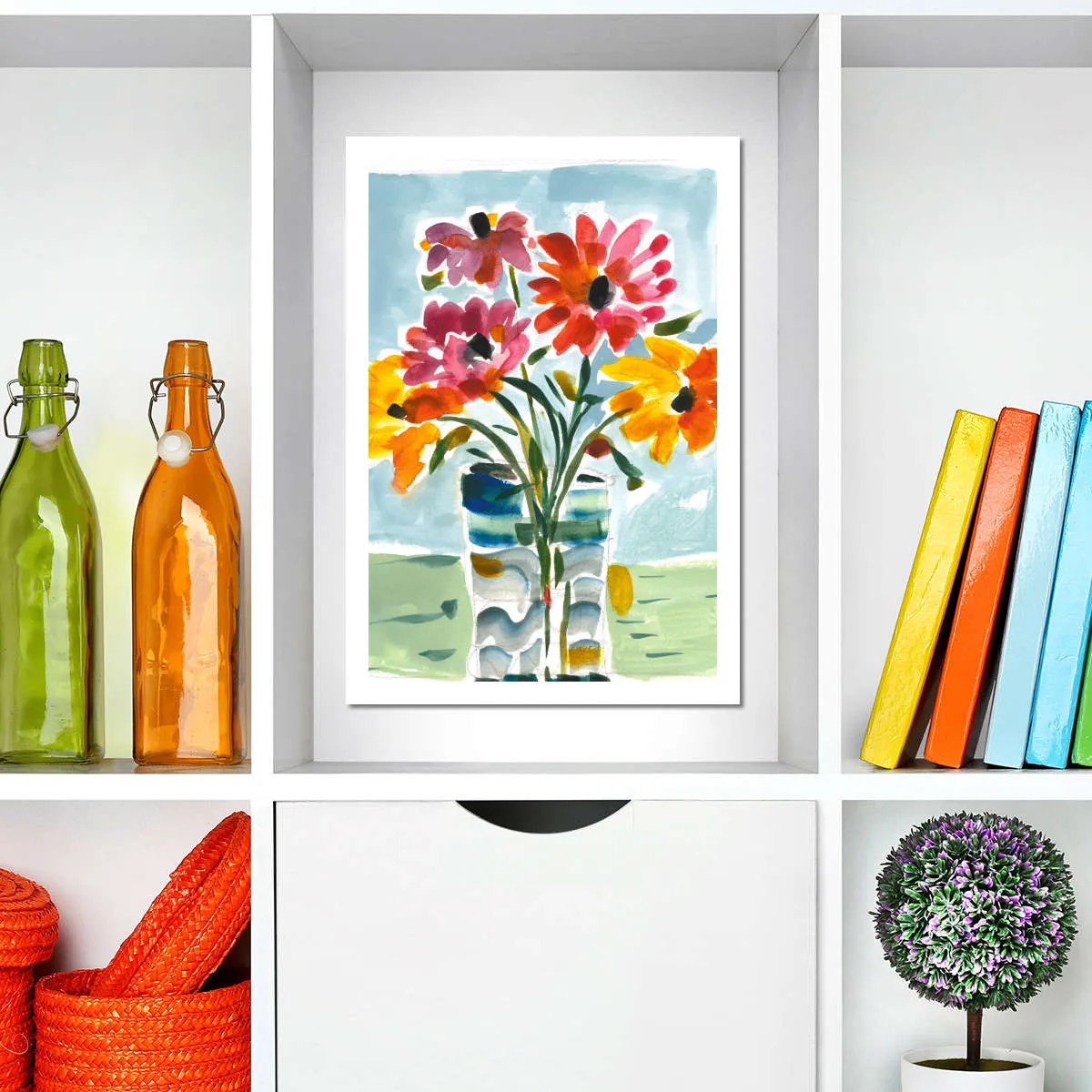 A Floral Gift Wall Art