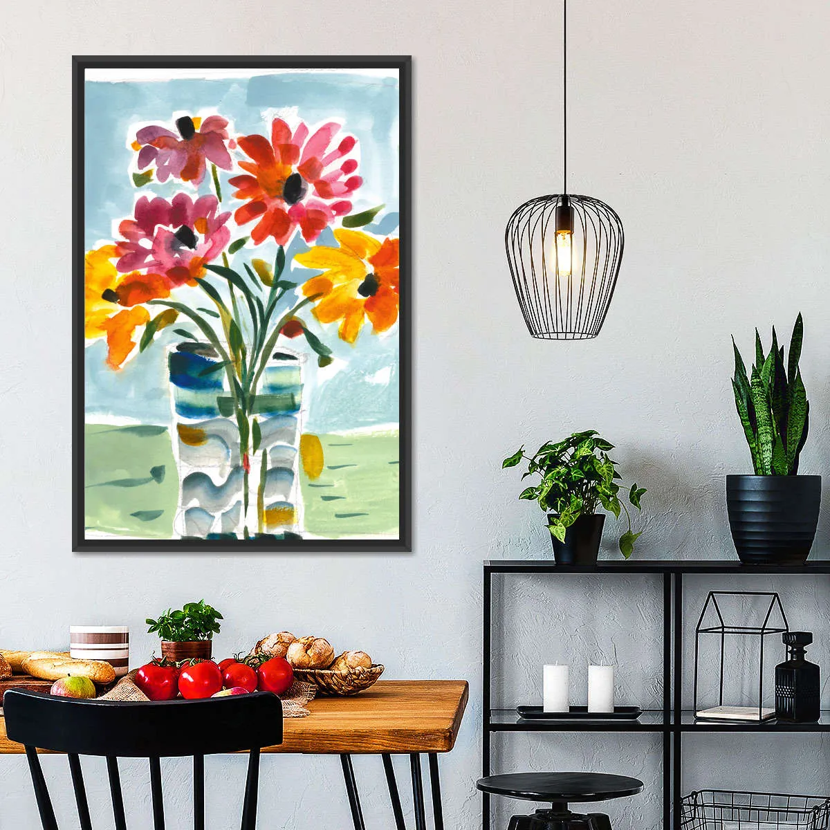 A Floral Gift Wall Art