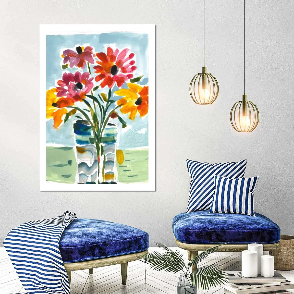 A Floral Gift Wall Art