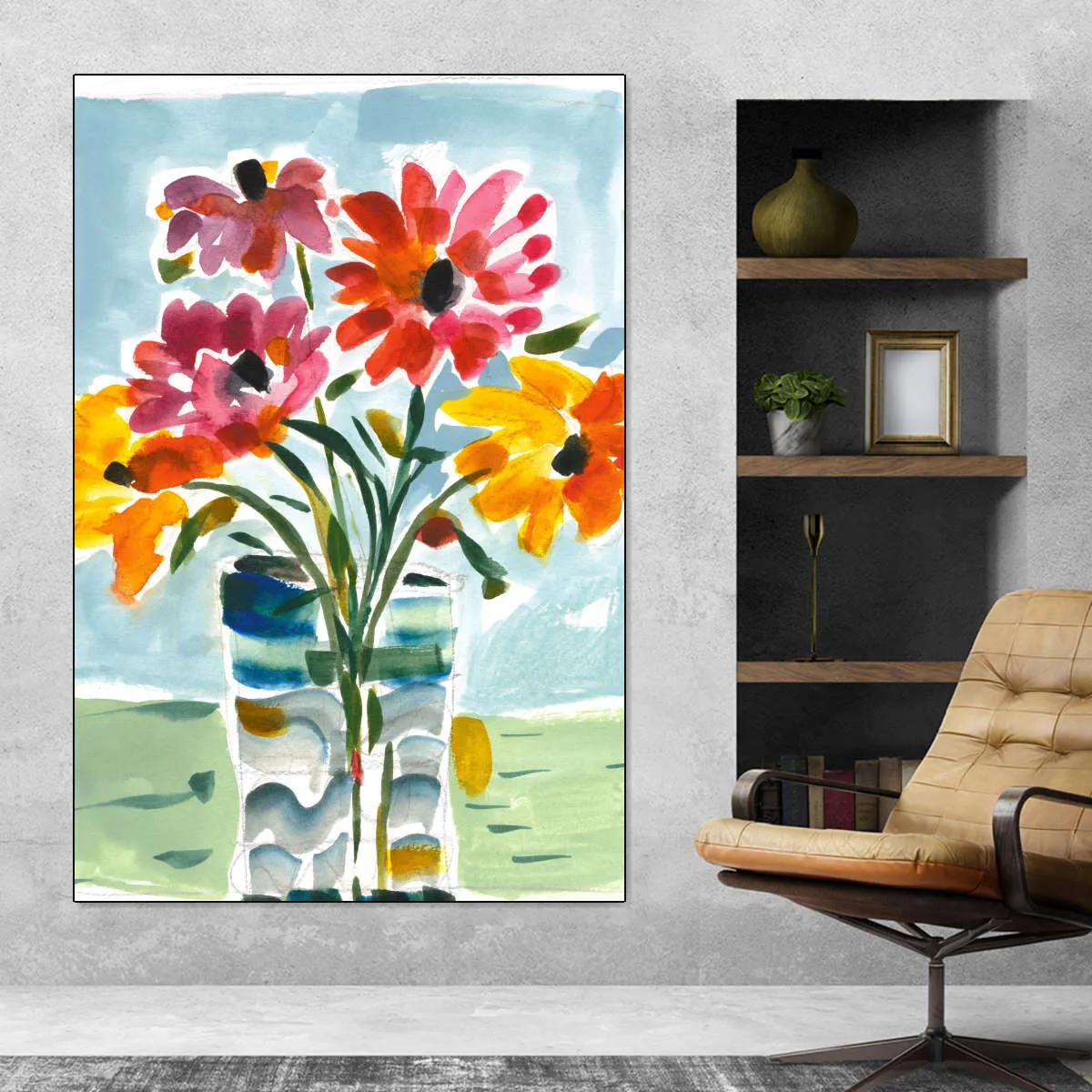 A Floral Gift Wall Art