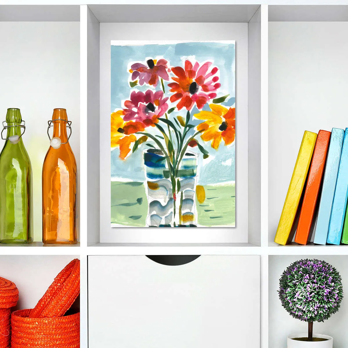 A Floral Gift Wall Art