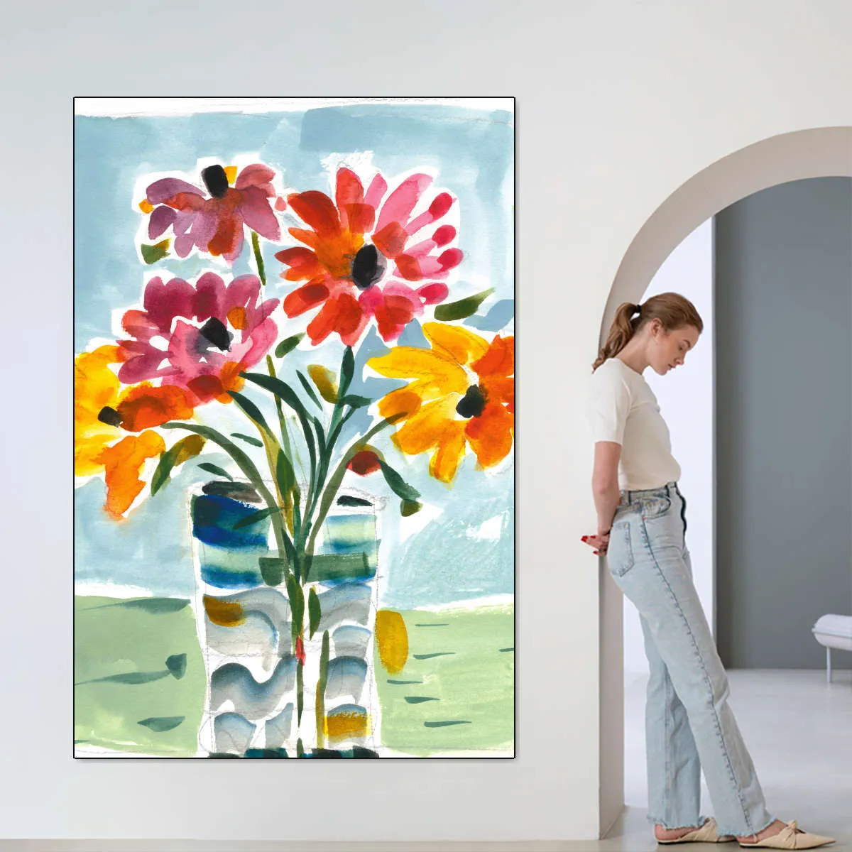 A Floral Gift Wall Art