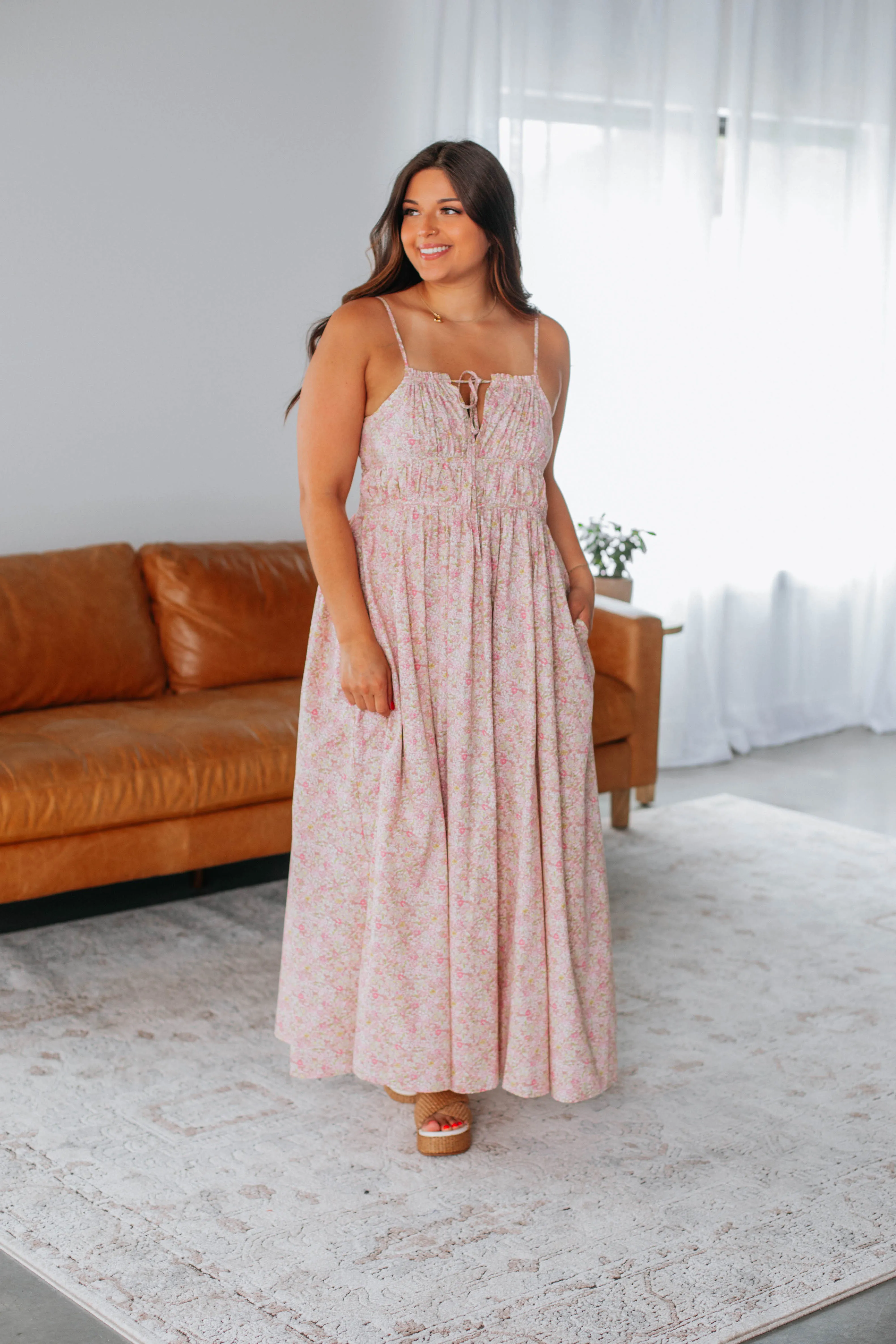 Alleah Maxi Dress - Peony