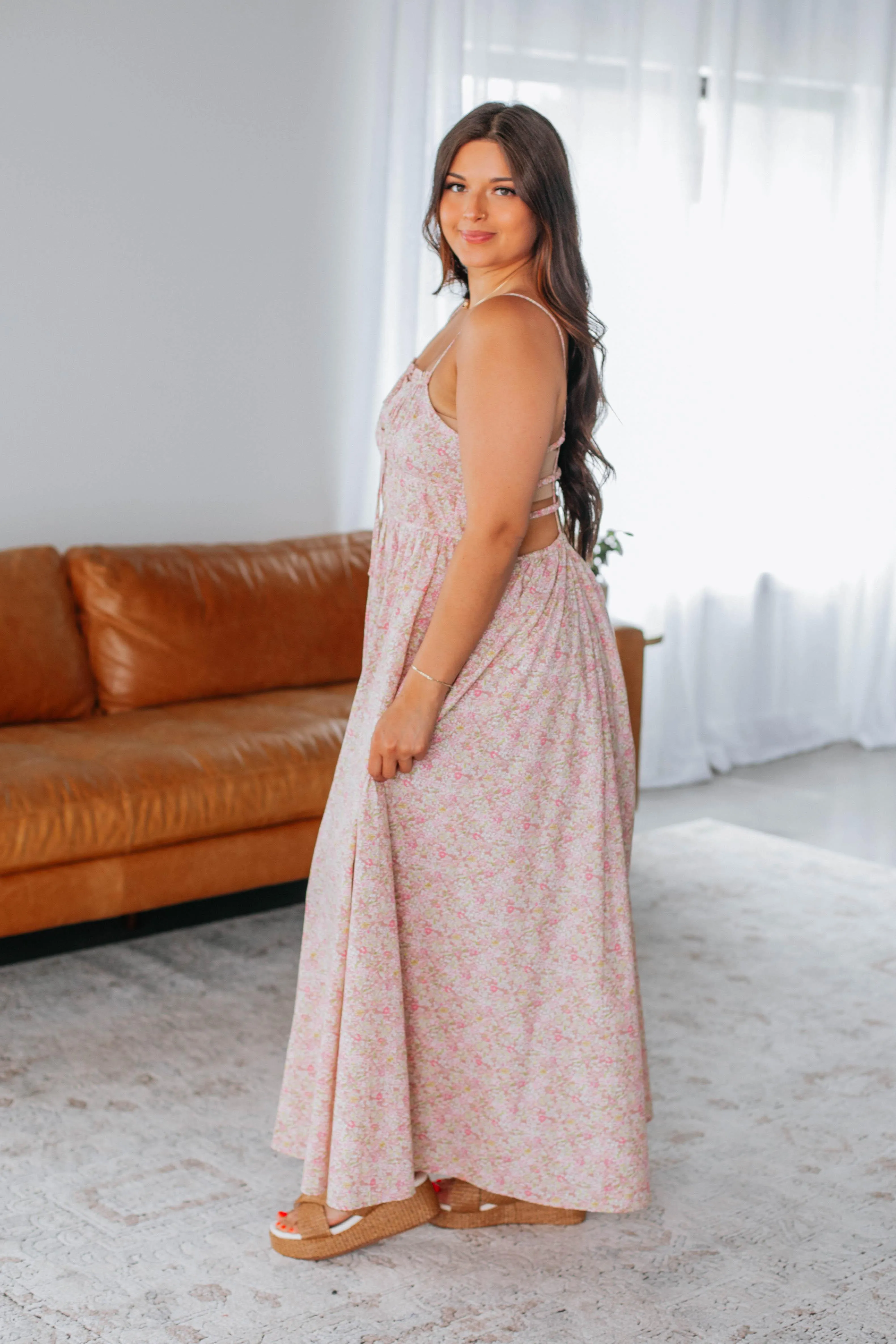 Alleah Maxi Dress - Peony