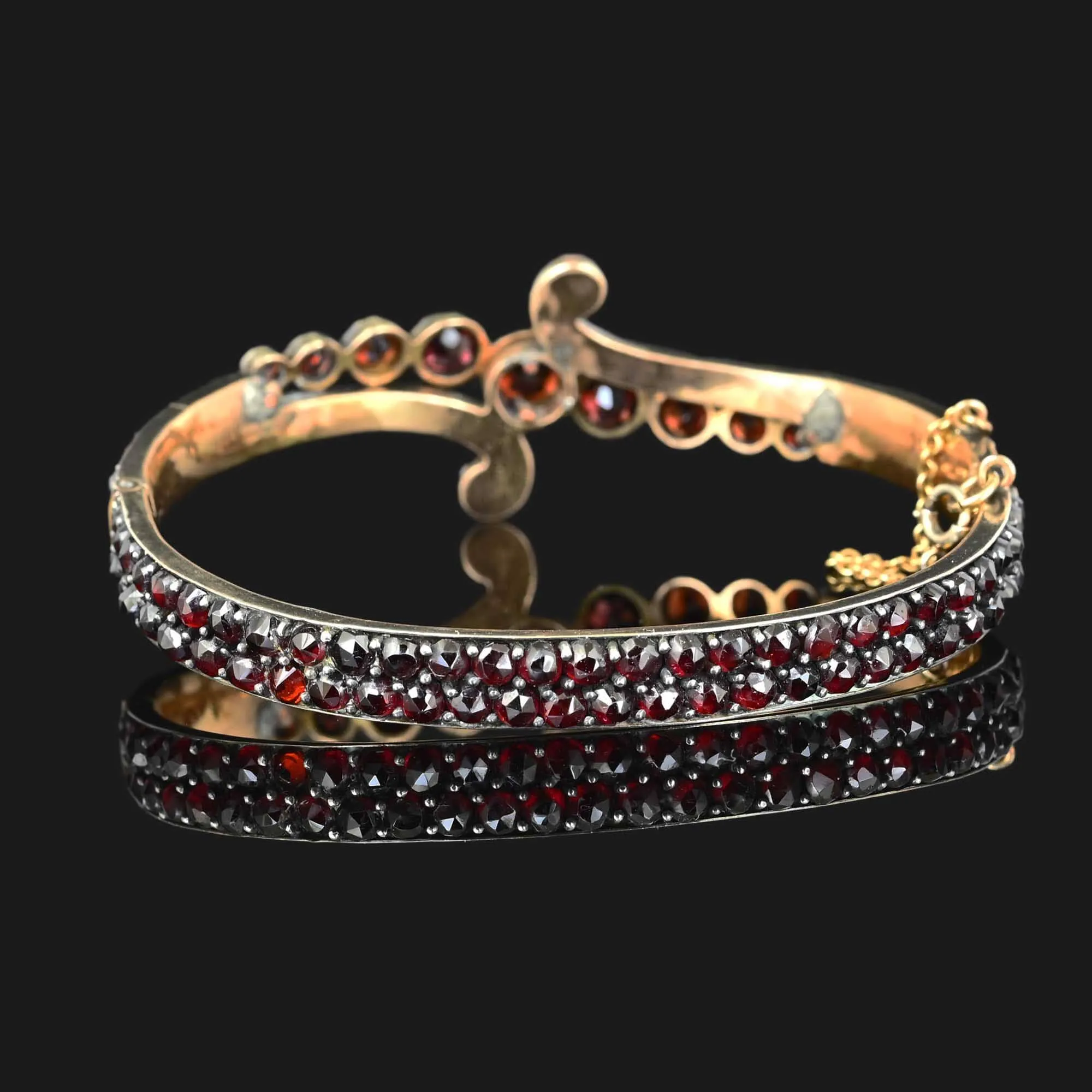 Antique Victorian Bohemian Garnet Bracelet