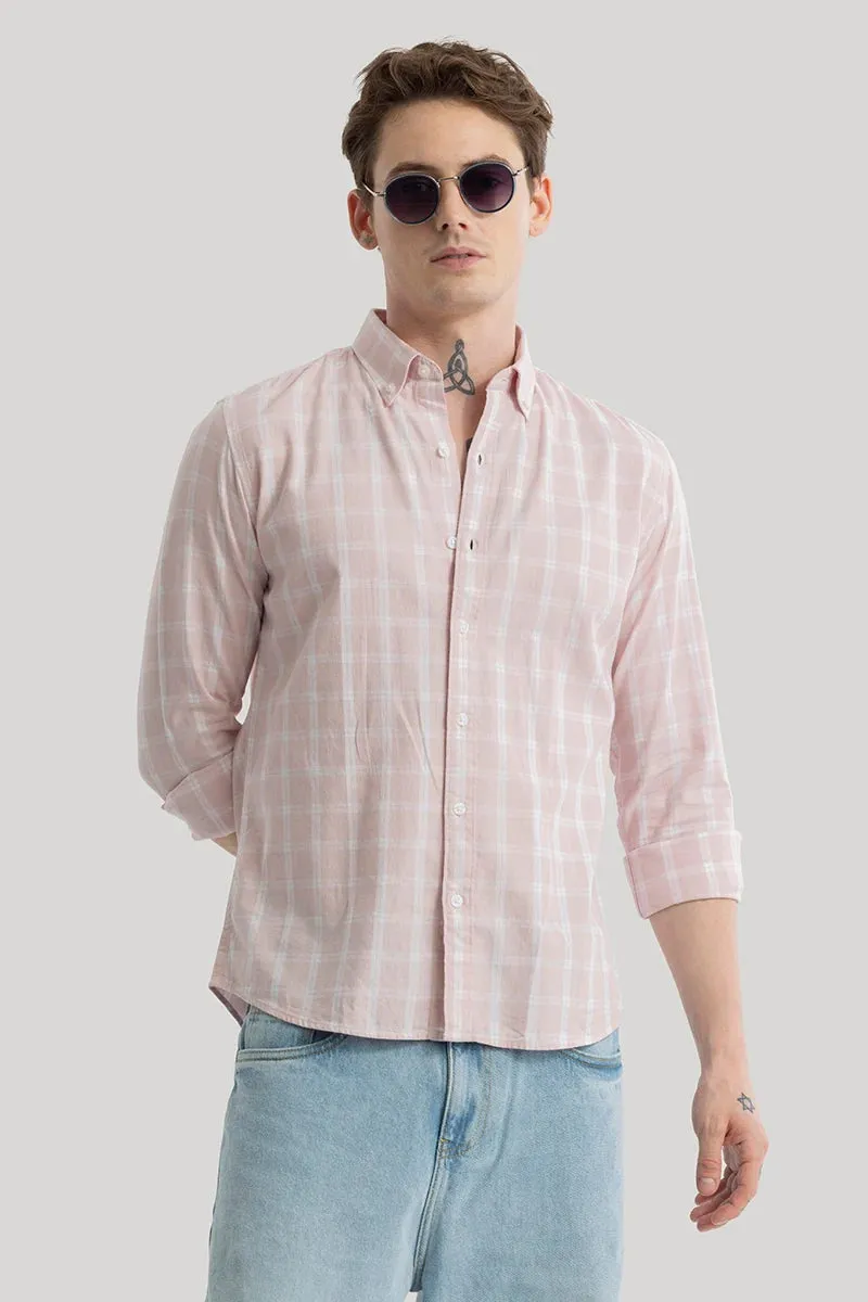 Antonio Light Pink Checks Shirt