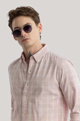 Antonio Light Pink Checks Shirt