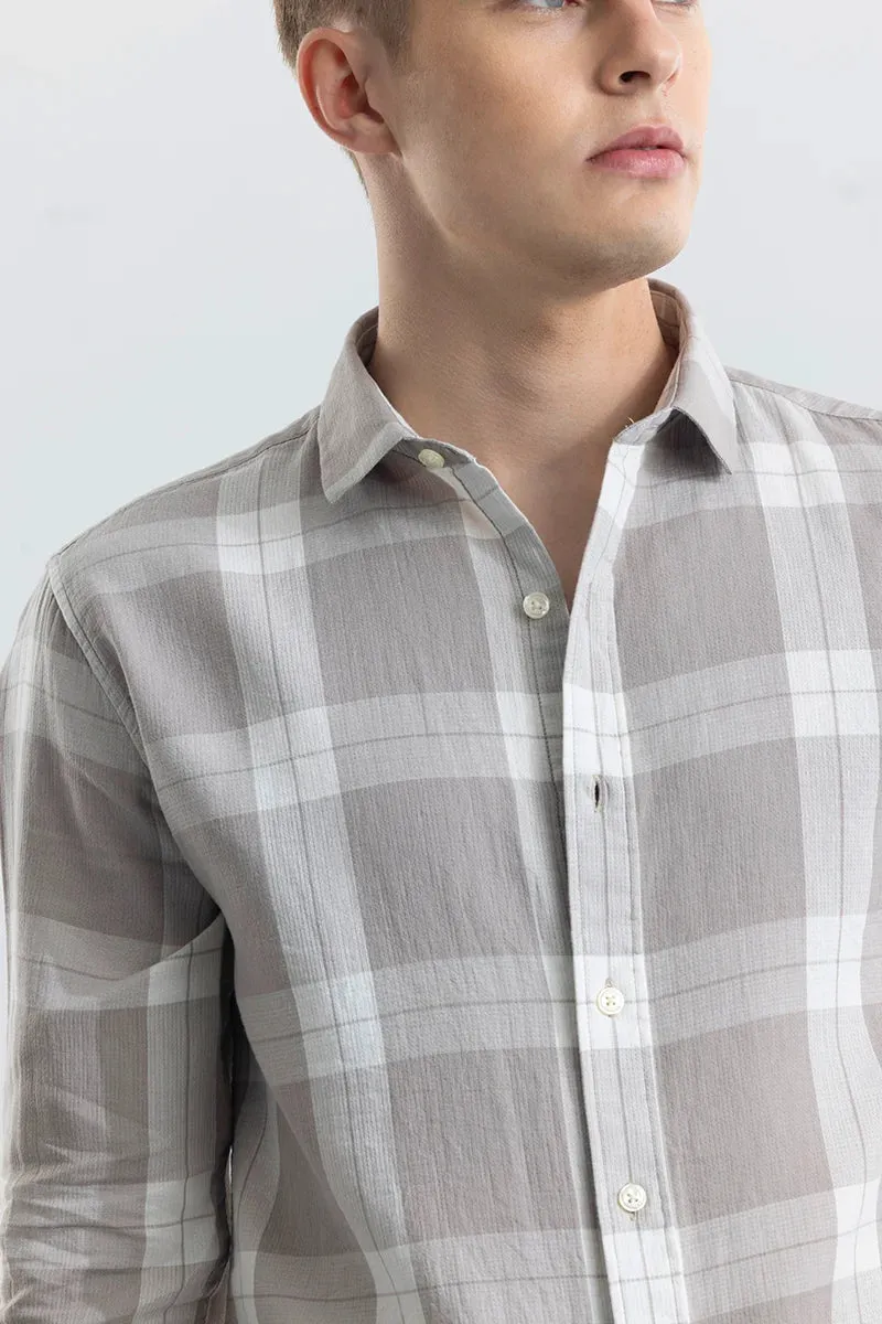 Arianna Grey Check Shirt