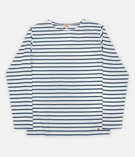 Armor Lux Breton Long Sleeve T-Shirt - Milk / Twilight