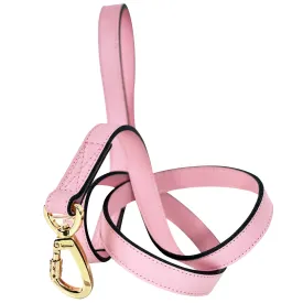 Athena Dog Leash in Sweet Pink & Gold