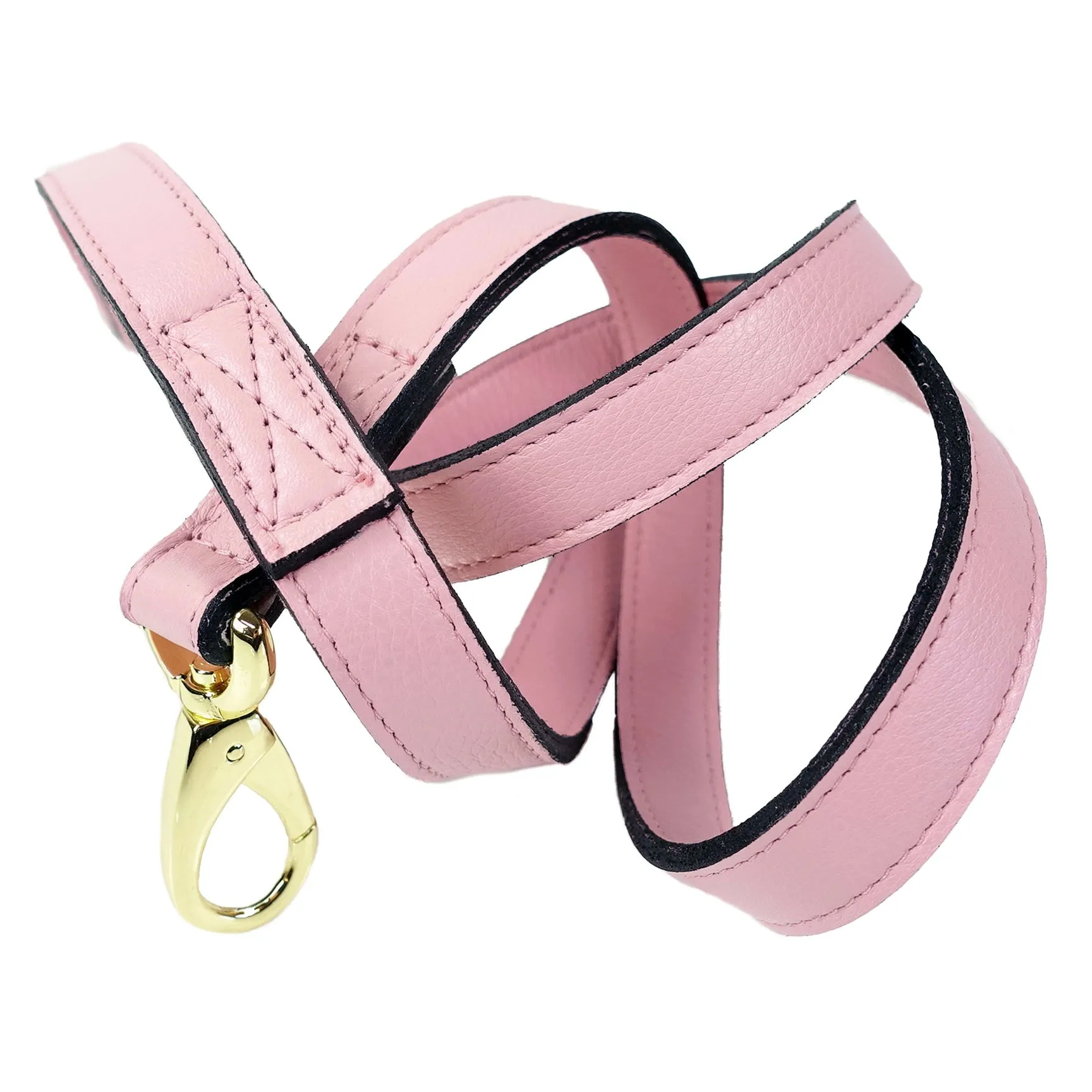 Athena Dog Leash in Sweet Pink & Gold