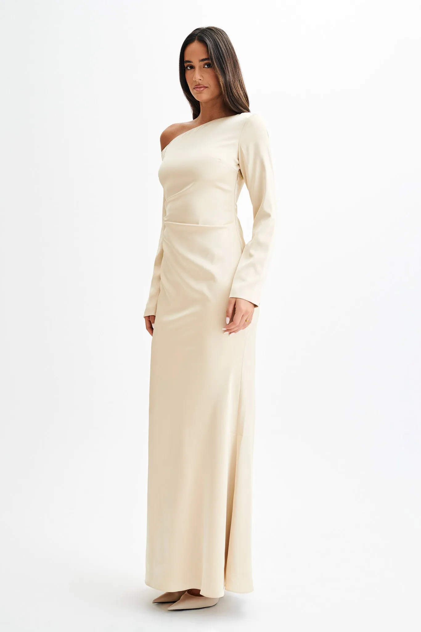 Avery Long Sleeve Maxi Dress - Gold