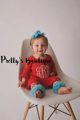 Personalized Monogram Dress for Baby, Toddler and Little Girl in 9 Colors, Available in Sizes 6 Months to 6X