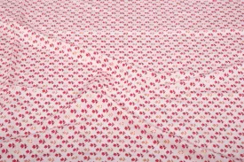 Baby Pink Lotus Printed Modal Silk Cotton Fabric