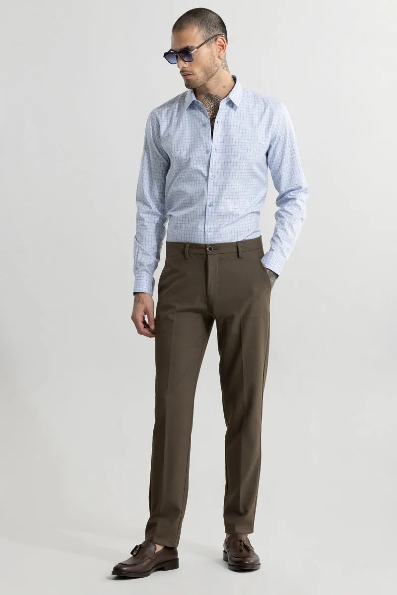 Blue Shirt - Balanced Checks: Modern and Stylish Mens Clothing