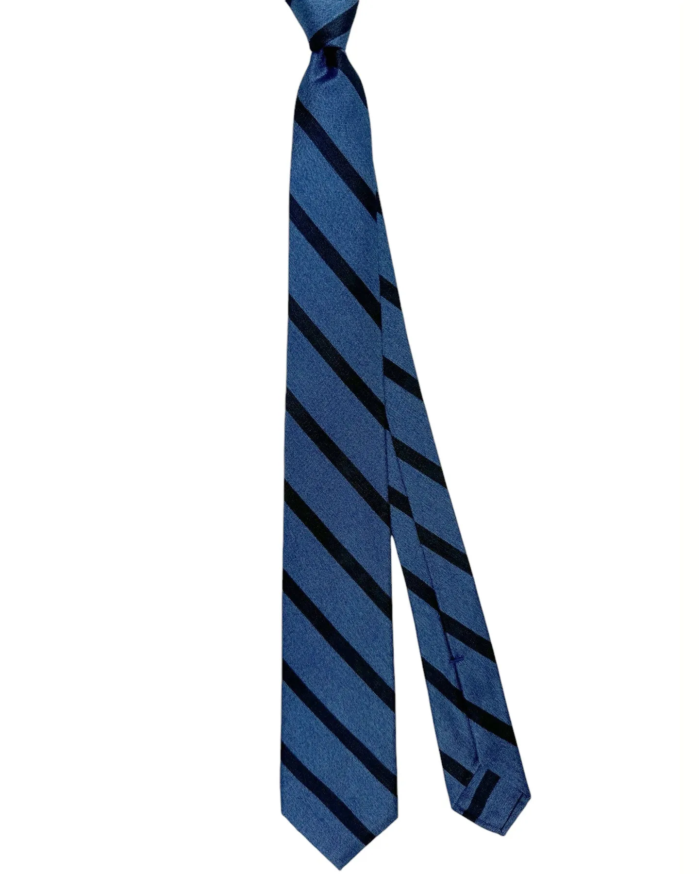 Barba Necktie Midnight Blue Stripes Design - Sevenfold Tie