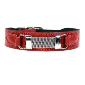 Barclay Dog Collar in Ferrari Red