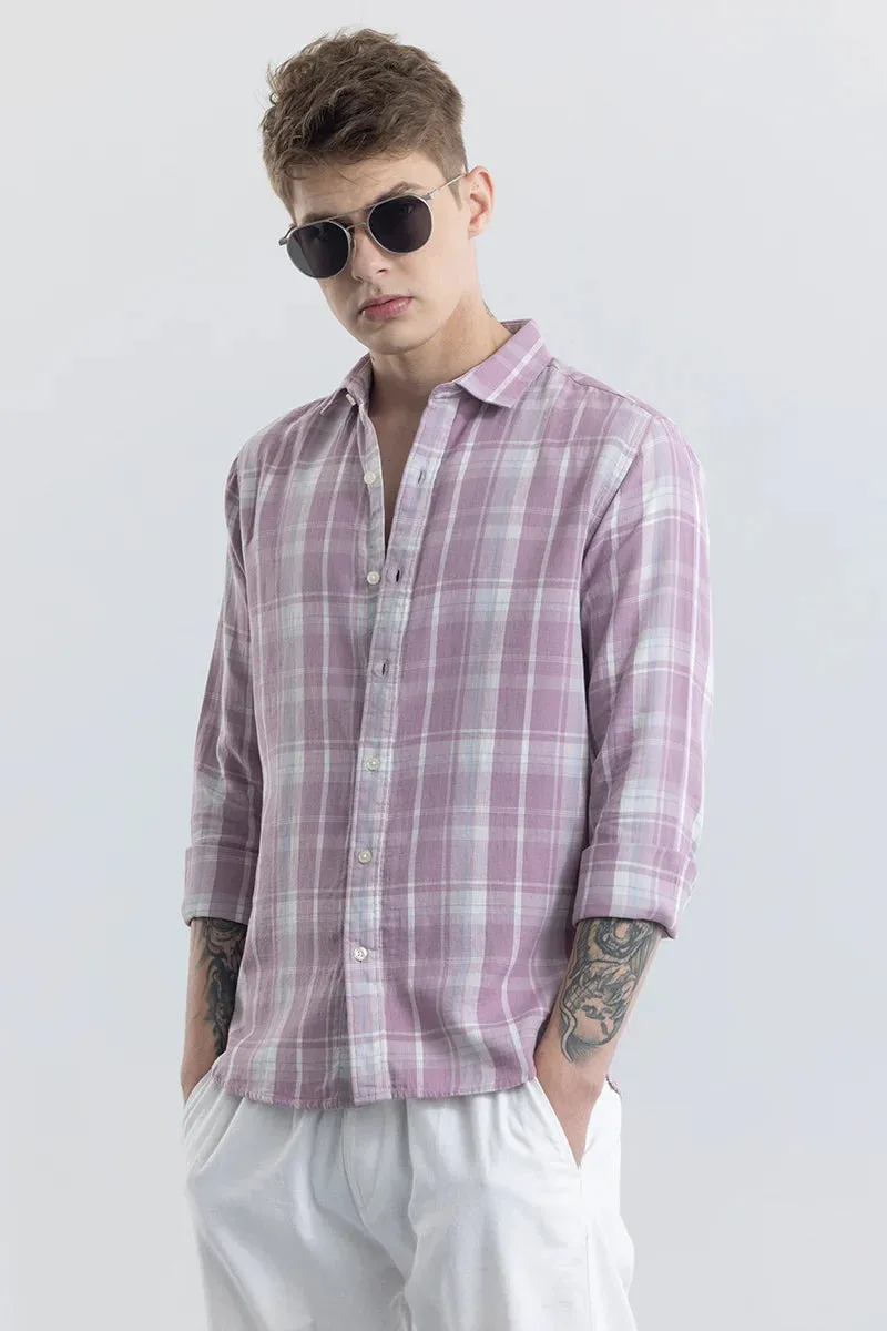 Beatice Purple Checks Shirt