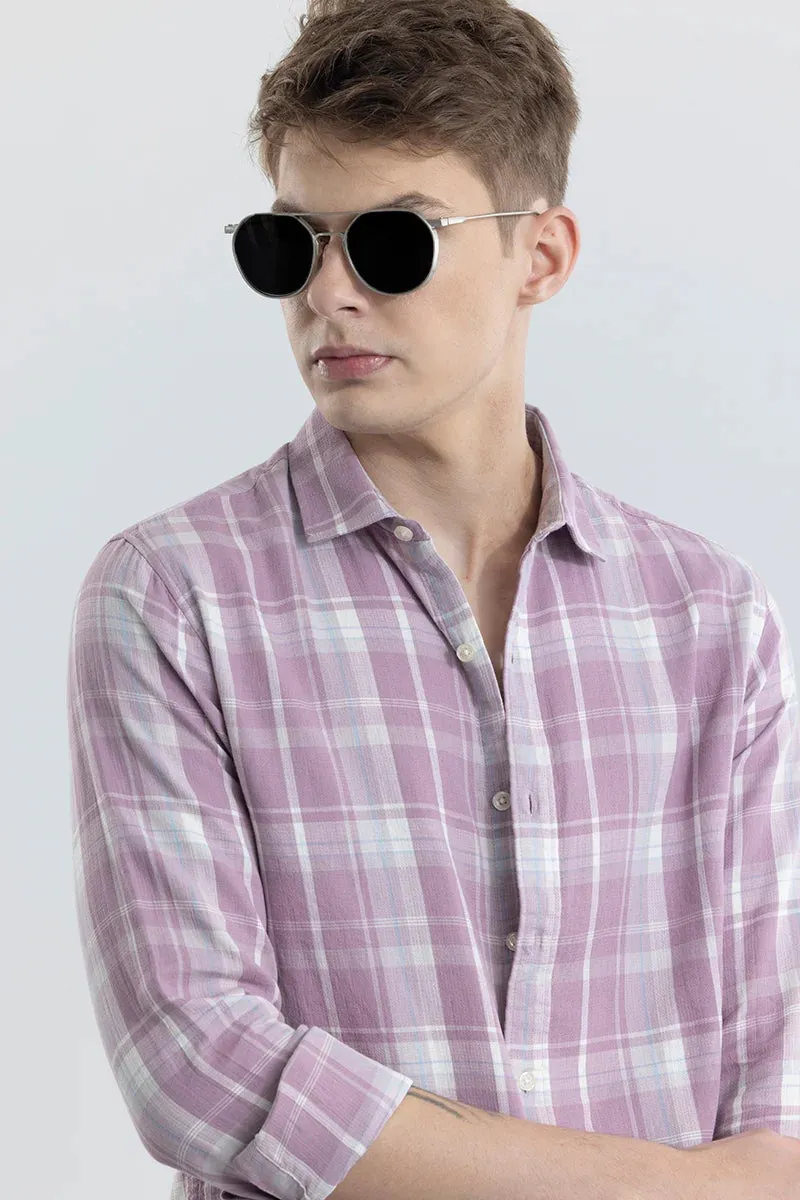 Beatice Purple Checks Shirt