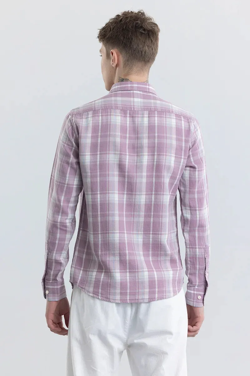 Beatice Purple Checks Shirt