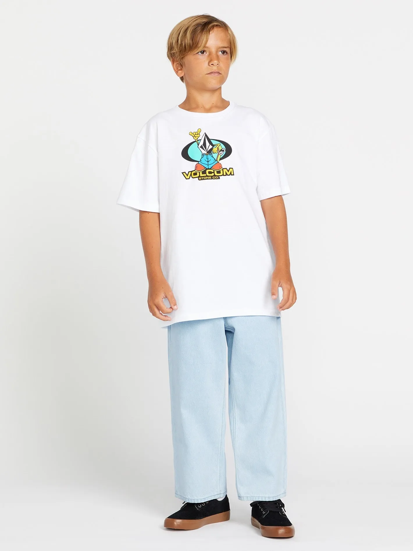 Big Boys Baggy Short Sleeve Tee - White