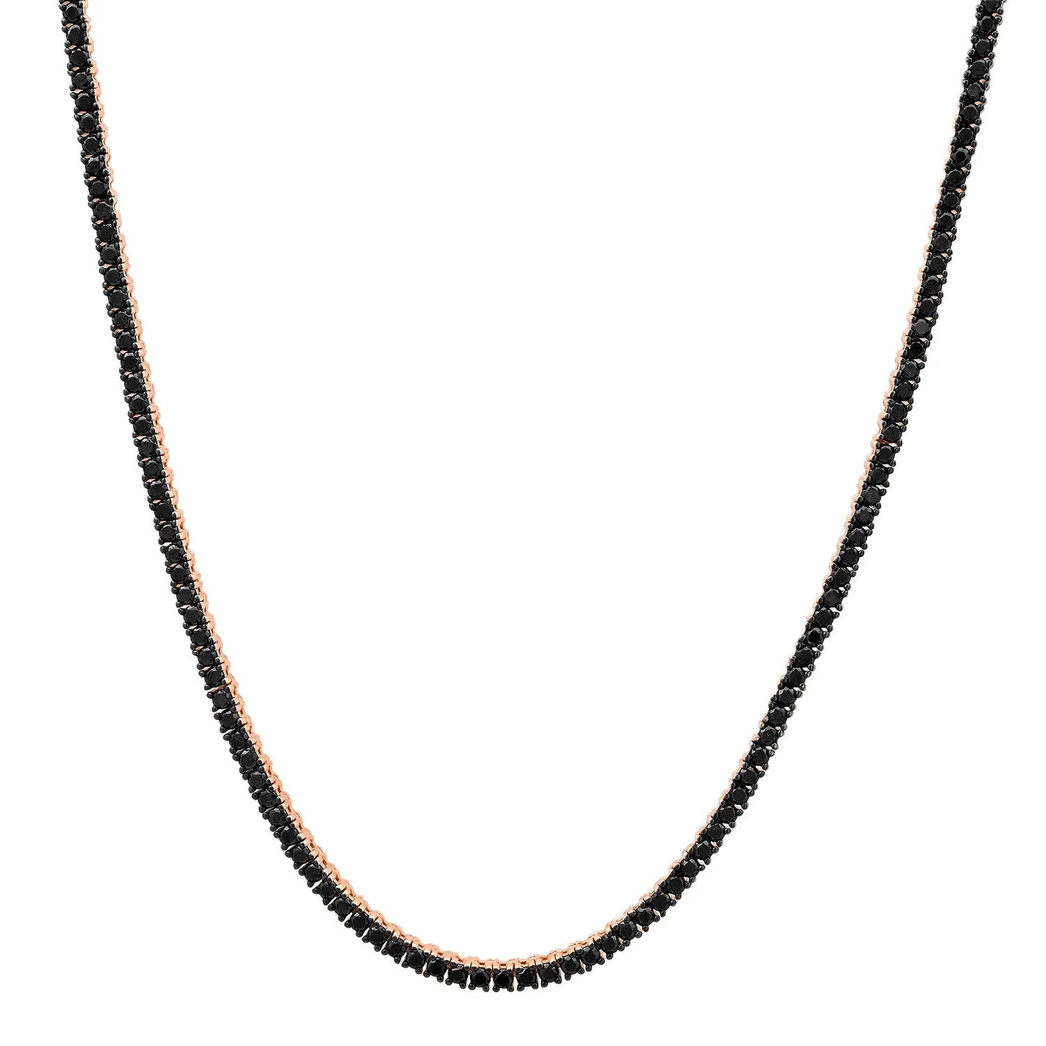 Black Beauty Diamond Tennis Necklace