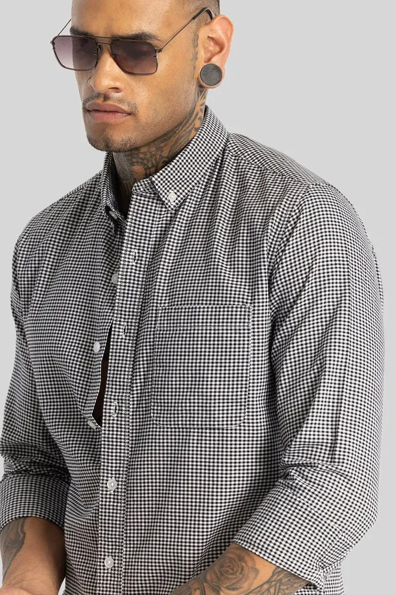 Black Oxford Checks shirt