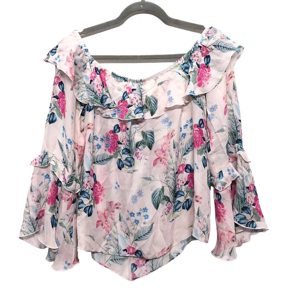 Blouse Long Sleeve By Parker In Floral Print, Size: M