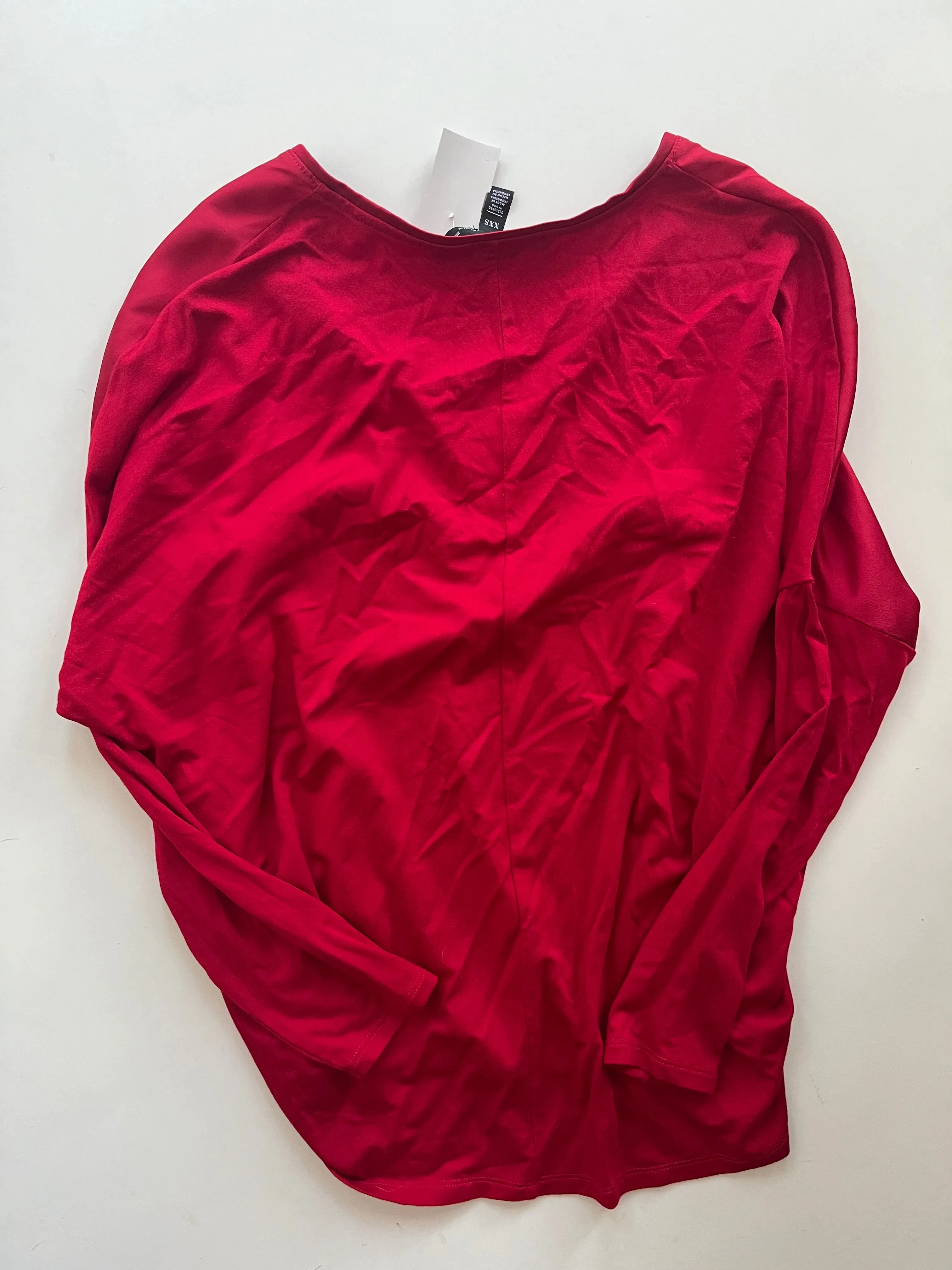 Blouse Long Sleeve By White House Black Market O In Red, Size: Xxs