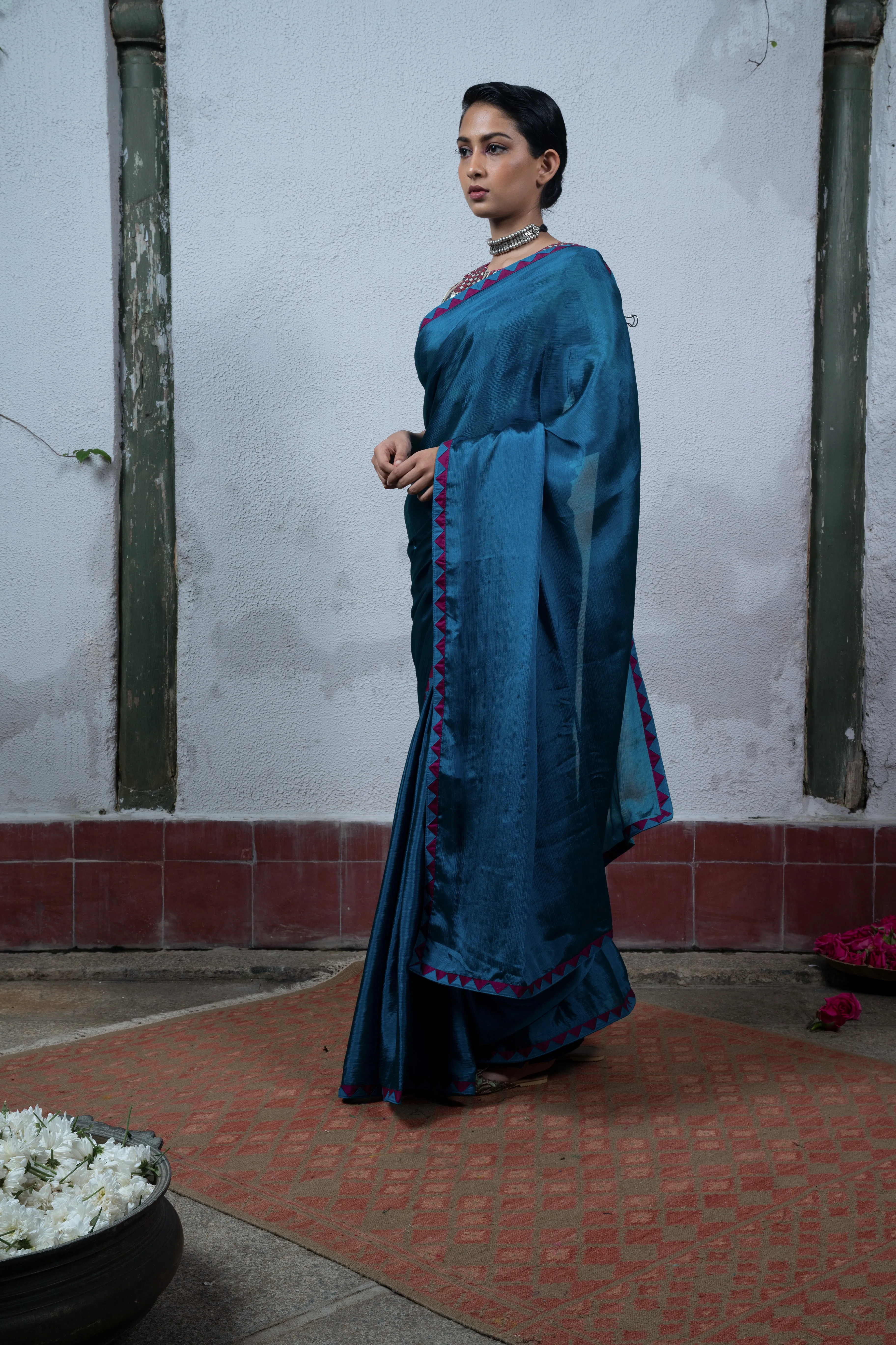 Blue Saree