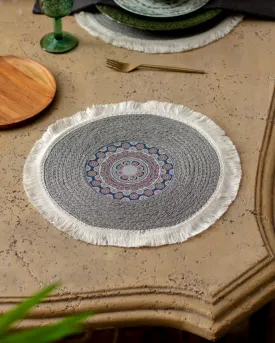 Bohemian Mandala Placemat - Grey