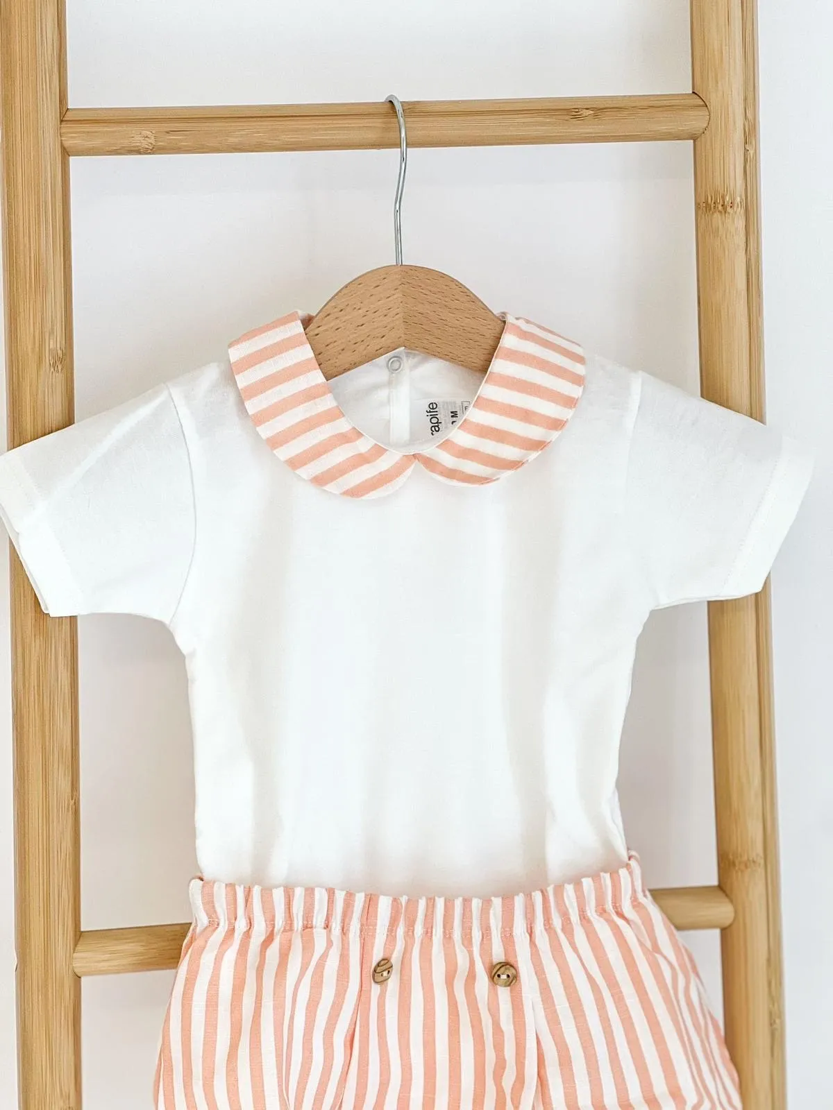 Boys Rapife Orange Stripe Bloomer and Vest Set