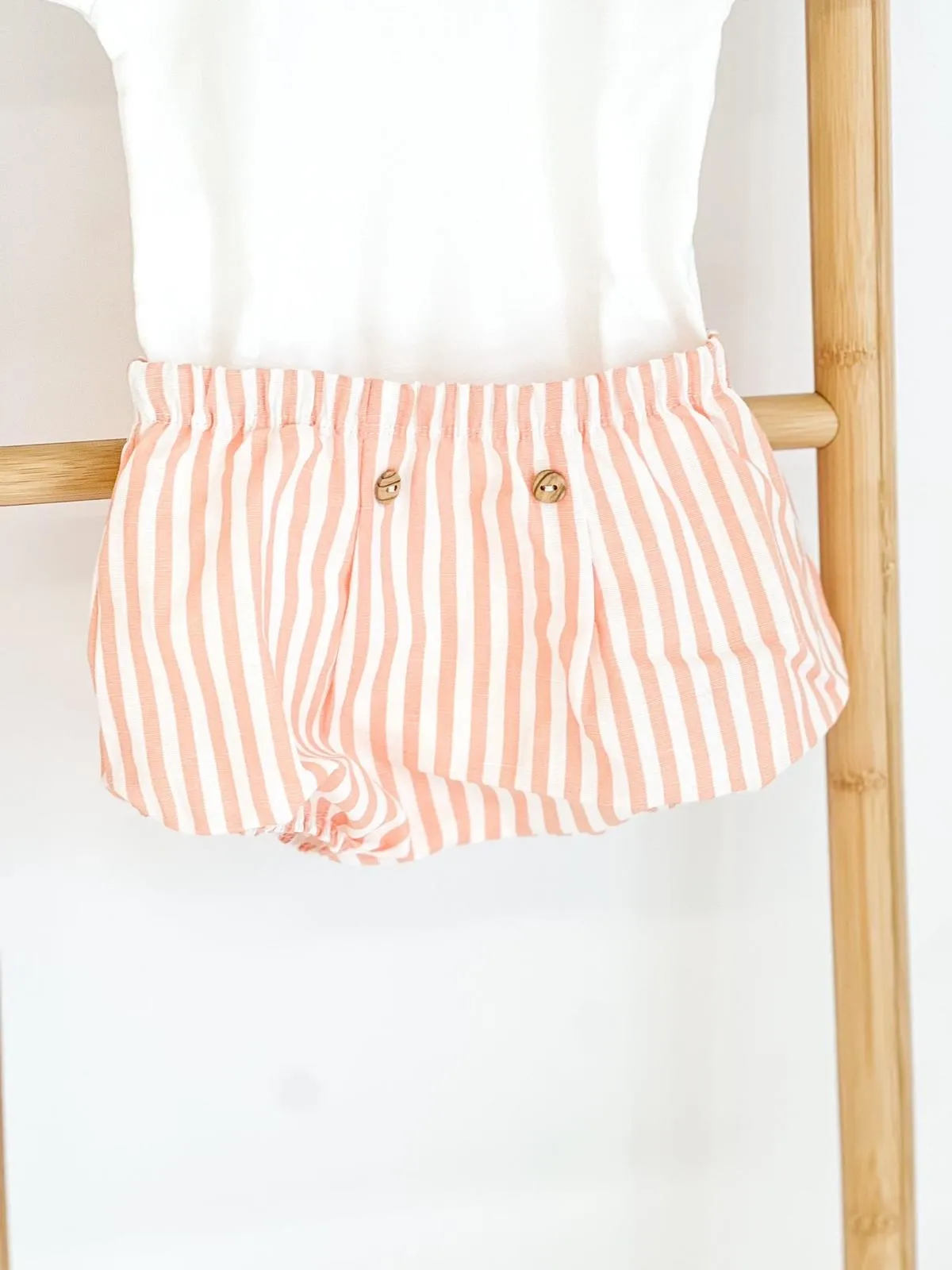 Boys Rapife Orange Stripe Bloomer and Vest Set