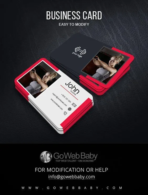 Business Card For Fitness Store