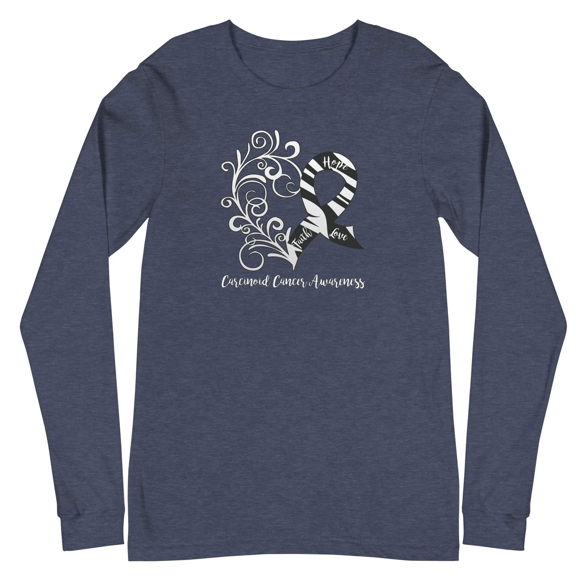 Carcinoid Cancer Awareness Long Sleeve Tee - Dark Colors