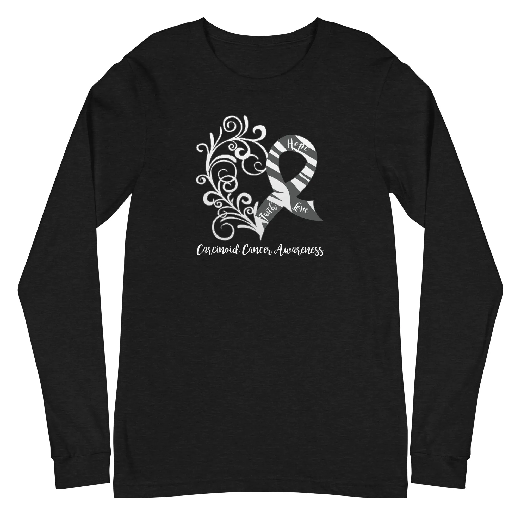 Carcinoid Cancer Awareness Long Sleeve Tee - Dark Colors