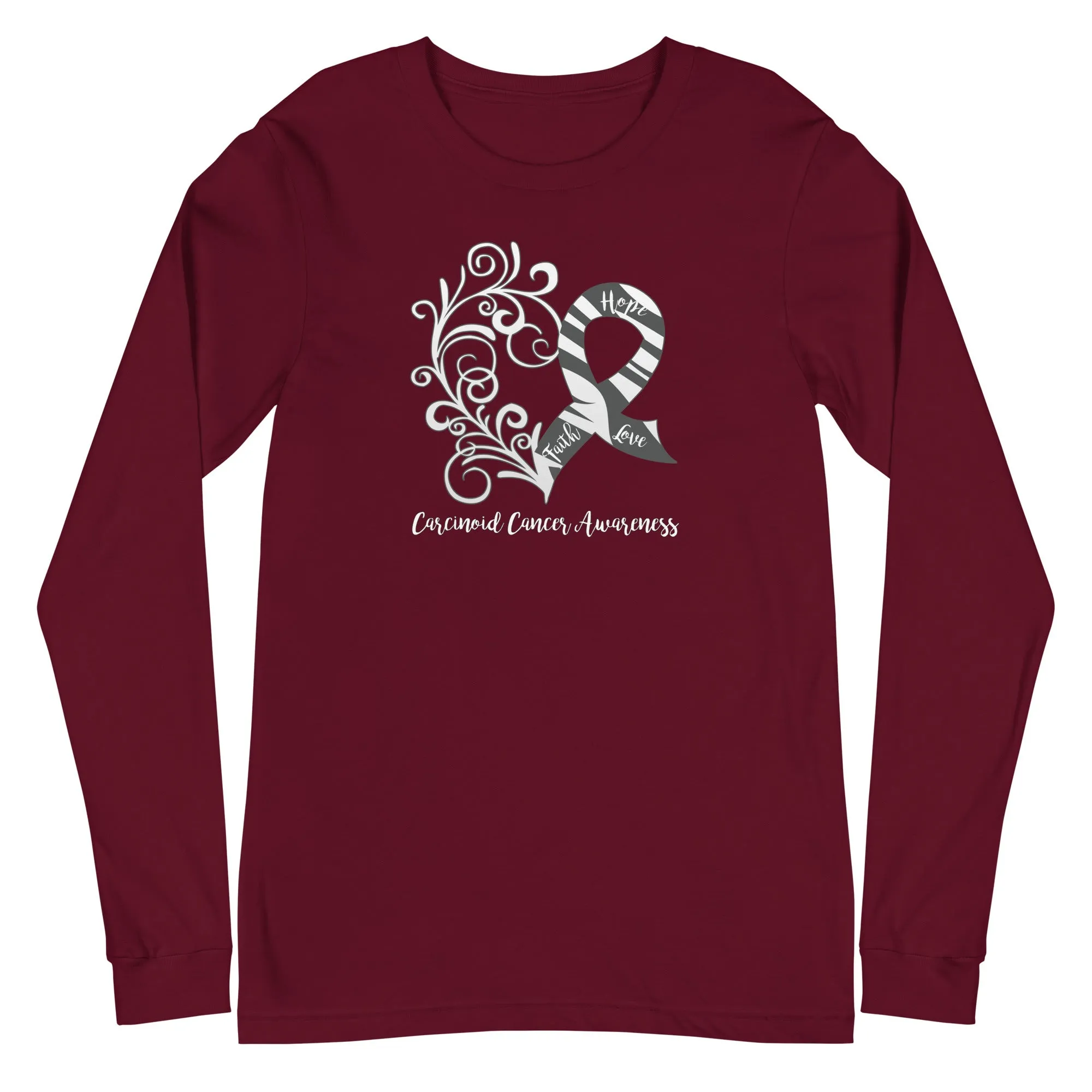 Carcinoid Cancer Awareness Long Sleeve Tee - Dark Colors