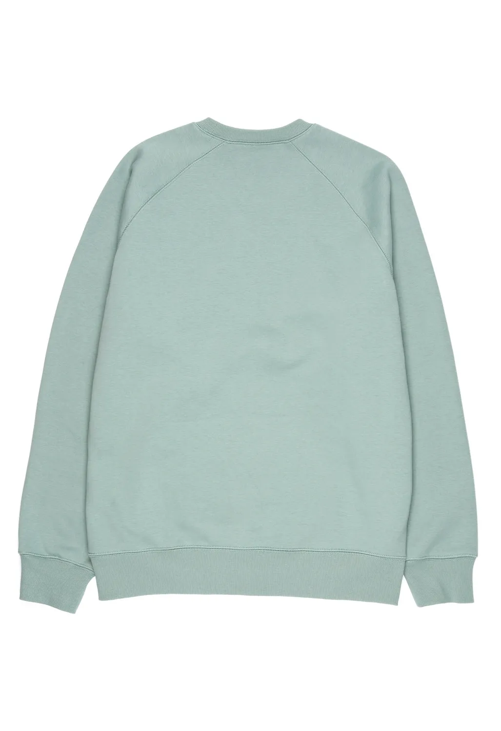 Carhartt WIP Men's Chase Sweat - Glassy Teal/Gold