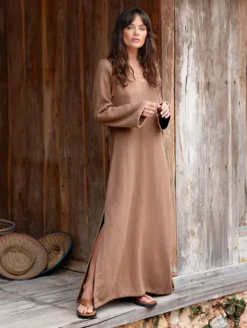 Cielo Ramie Dress Desert Sand