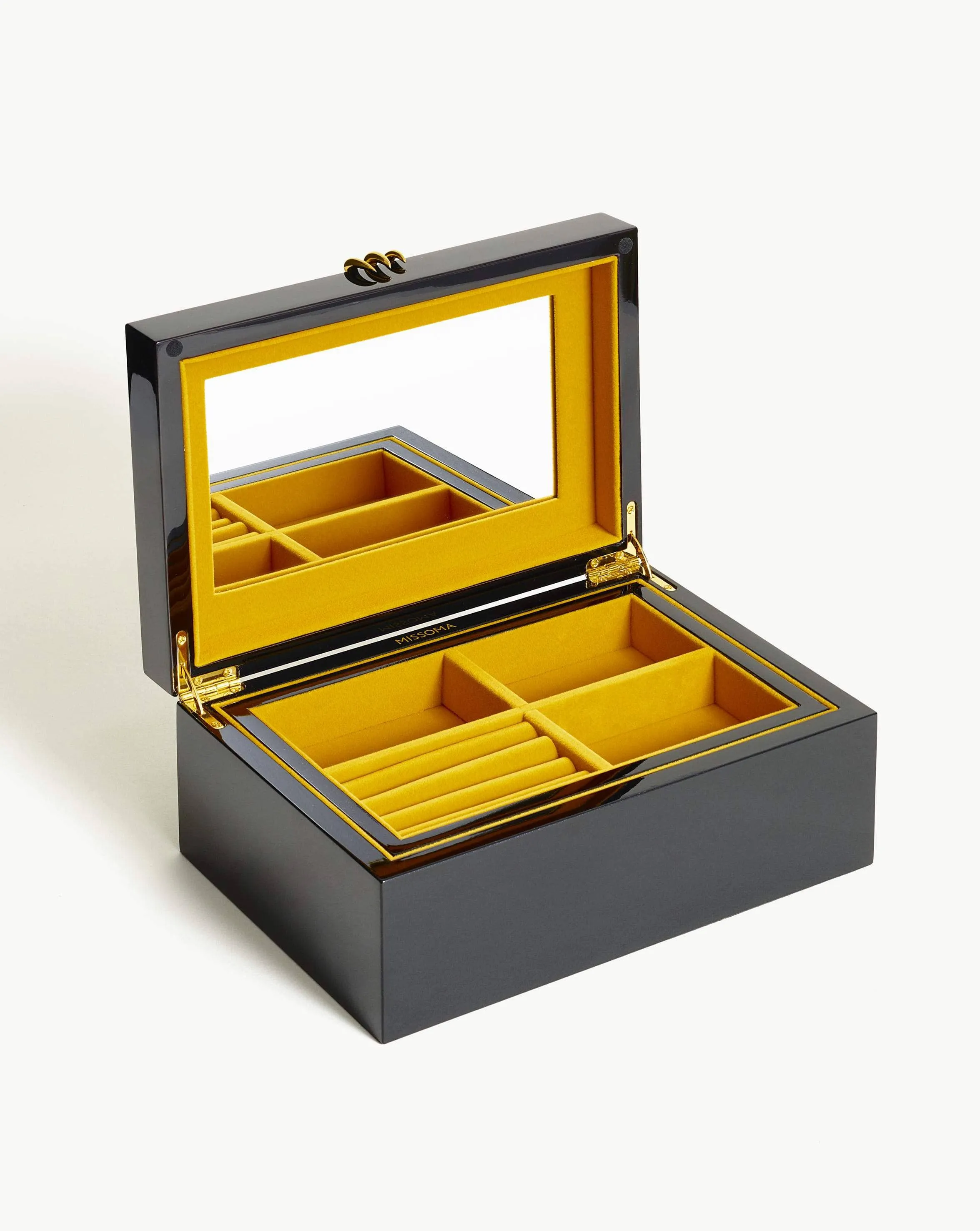 Black Lacquered Jewelry Box with Claws Out Design