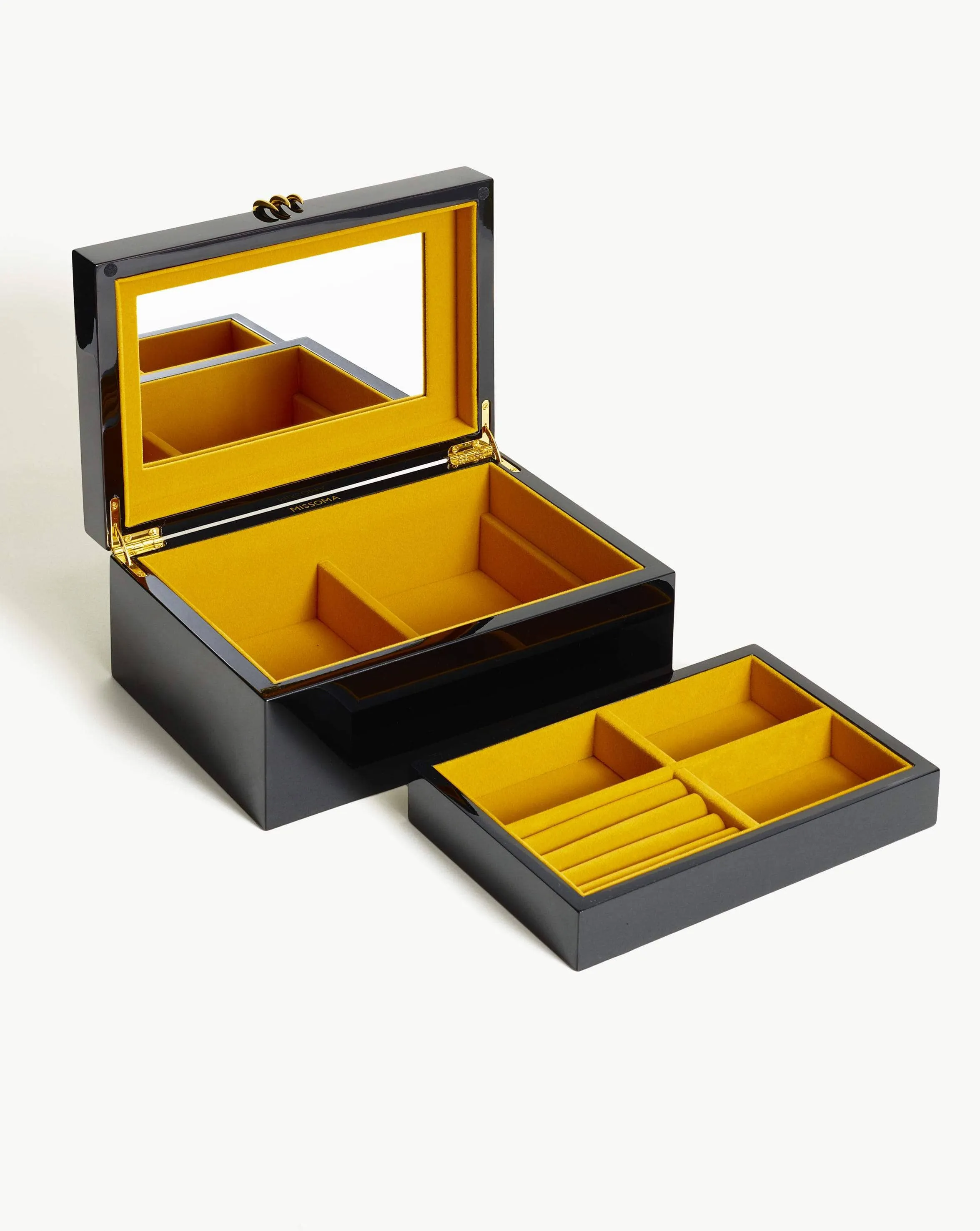 Black Lacquered Jewelry Box with Claws Out Design