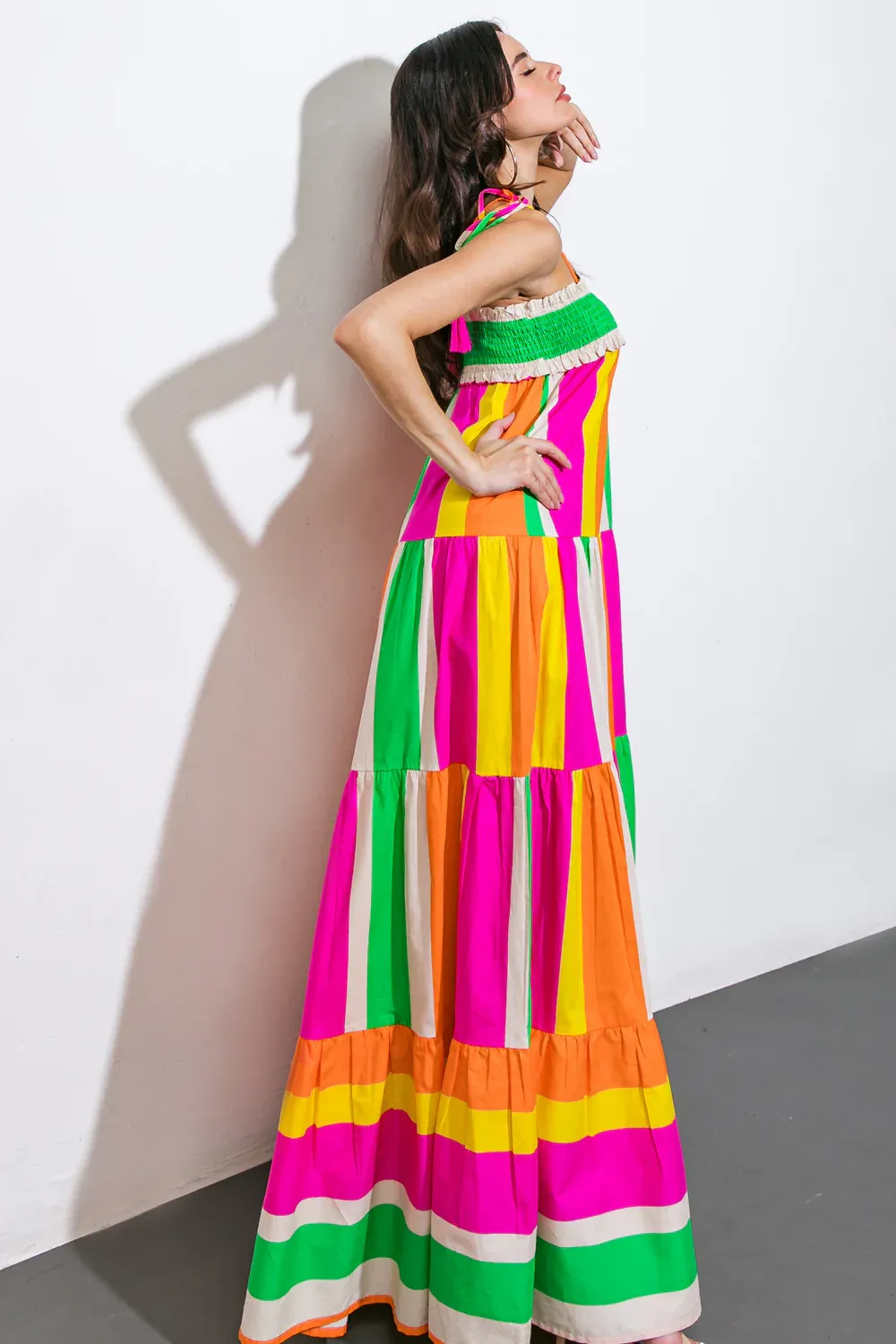 Colorful Brighten Up Maxi Dress