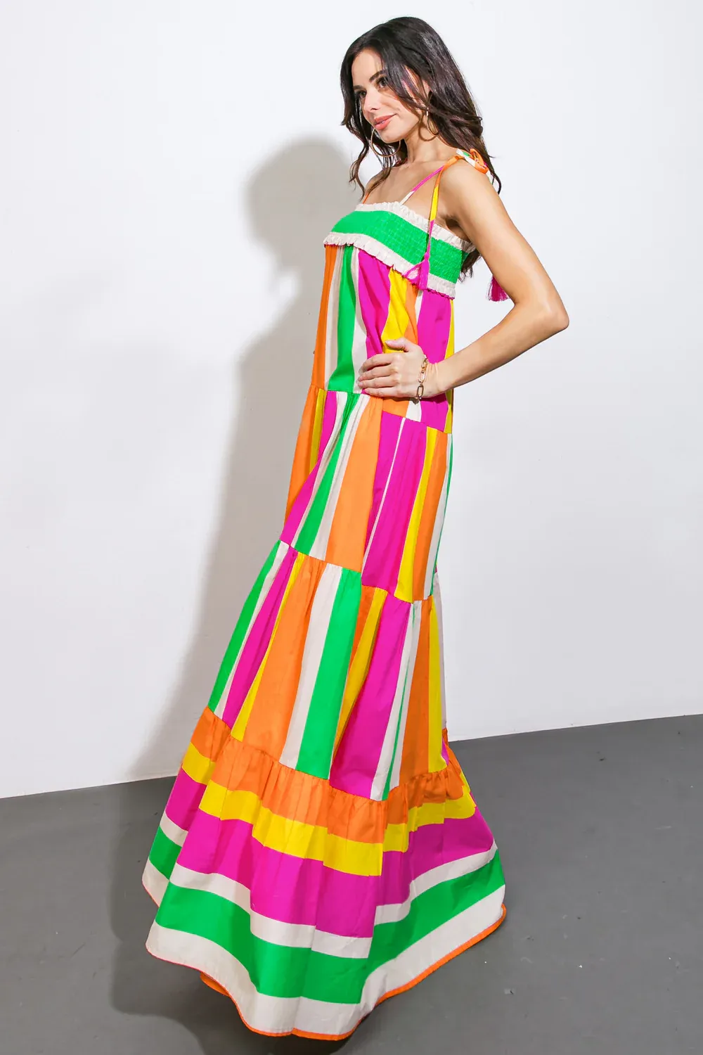 Colorful Brighten Up Maxi Dress