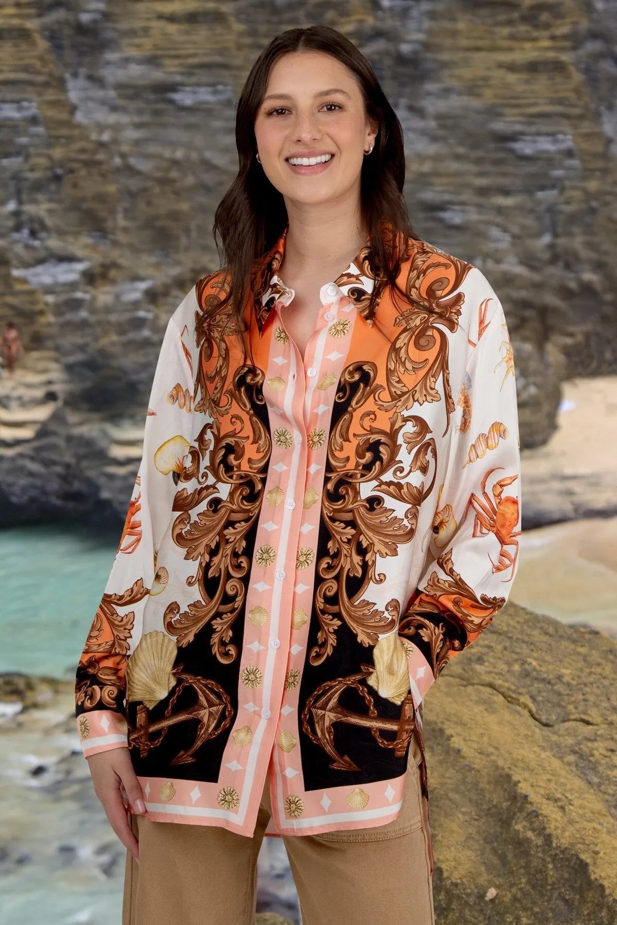 Cooper by Trelise Cooper Let the Sun Shine Blouse - Pink Black Shells