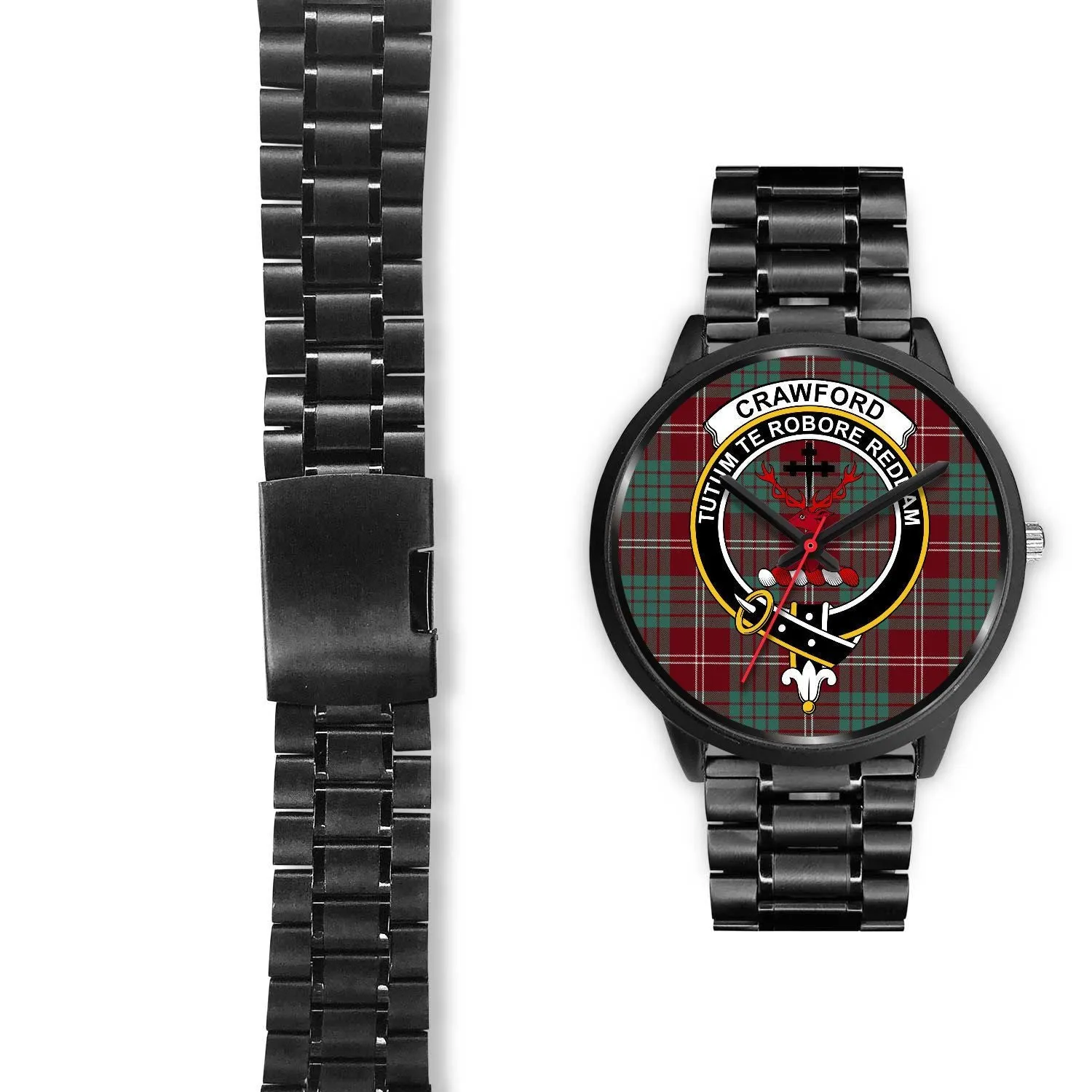 Crawford Modern Clan Badge Tartan Black Watch