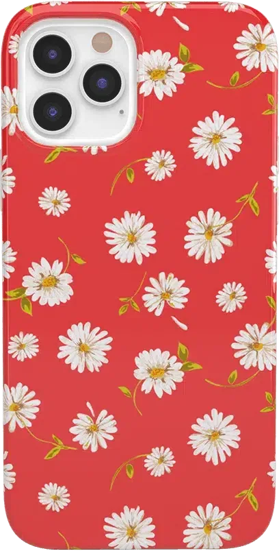 Daisy Daydream | Red Coral Floral Case